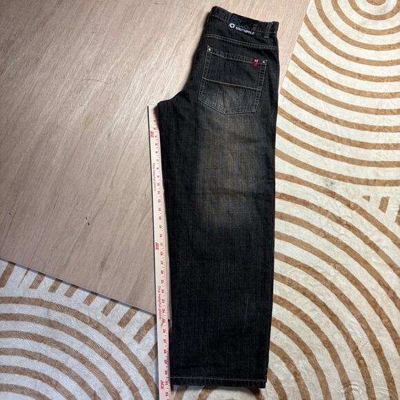 VINTAGE SOUTHPOLE • W34 BAGGY WIDE LEG JEANS - Picture 6 of 8